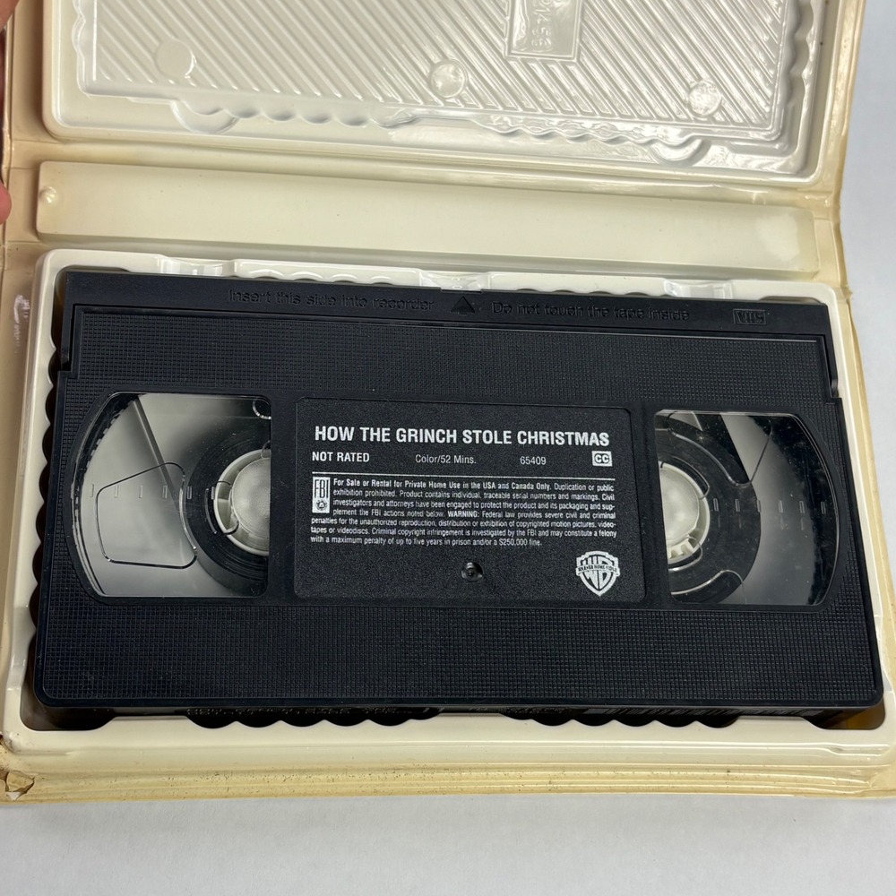 Dr Seuss How the Grinch Stole Christmas VHS Horton Hears a Who 2000 Warner Bros - Picture 8 of 9